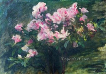  charles Pintura - Azaleas Etude flor Charles Amable Lenoir
